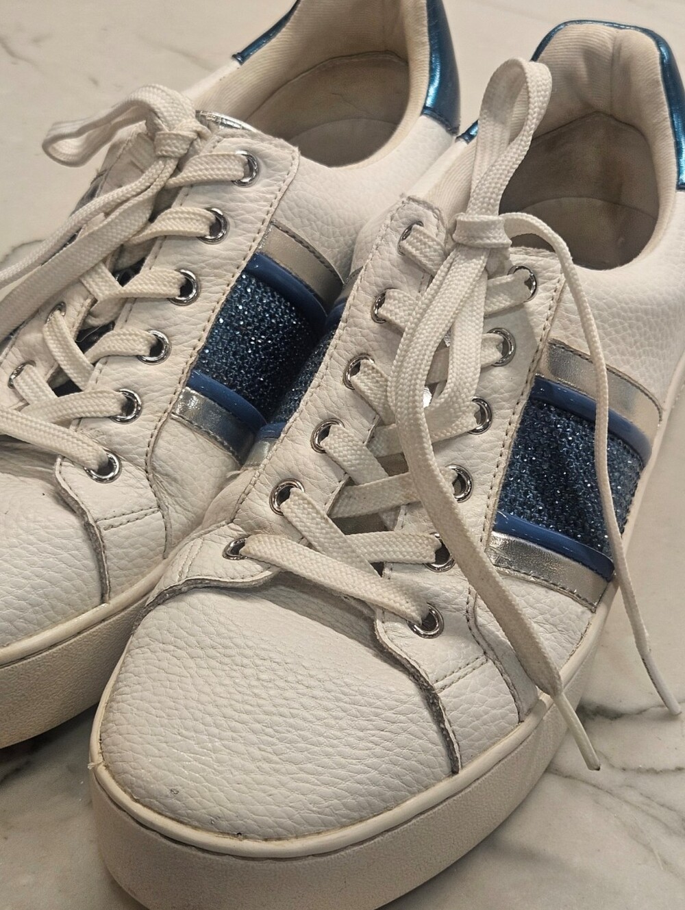 RARE Limited Ed. MICHAEL Michael Kors Irving Swarovski Crystal Sneakers - 8.5M